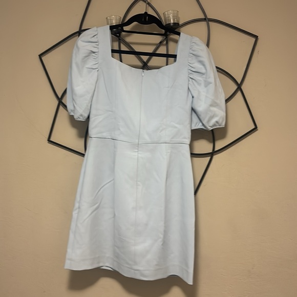 NWOT French Connection Blue Berina Whisper Puff Sleeve Dress 8 - Picture 7 of 11